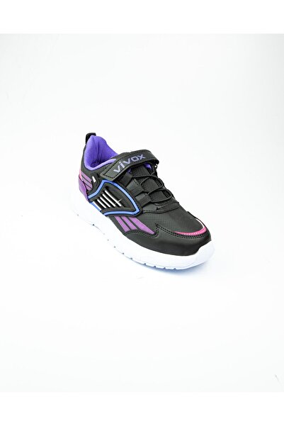Doğan Vivox 512 Дитячі спортивні кросівки з підкладкою - Чорні фіолетові