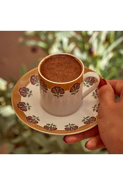 Bella Maison Indian Porcelain Set of 6 Coffee Cups (90 Cc)