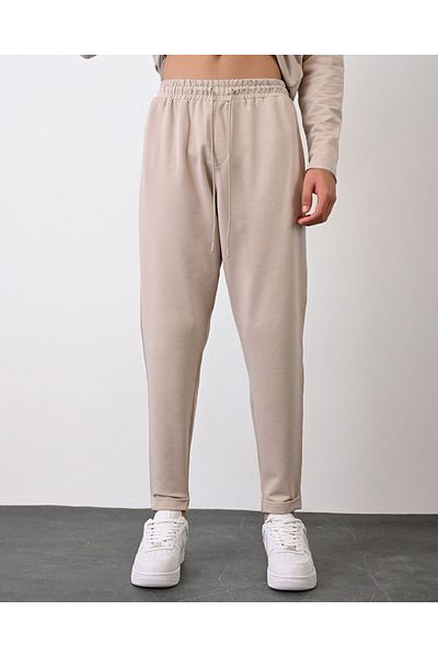 İLKCET MODA Ανδρικό άνετο παντελόνι Lycra Regular