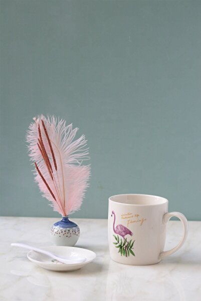 Arma House Flamingo Motif Cup Set with Plate