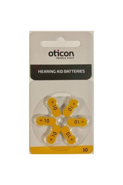 Oticon 10 Kulak Işitme Cihazı Pili 6 Lı Paket