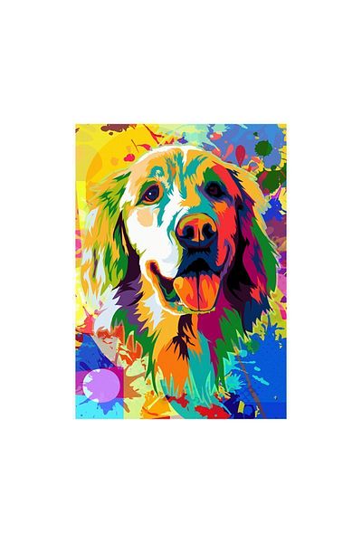 Blue Focus Colorful Dog Patterned 500 Piece Puzzle