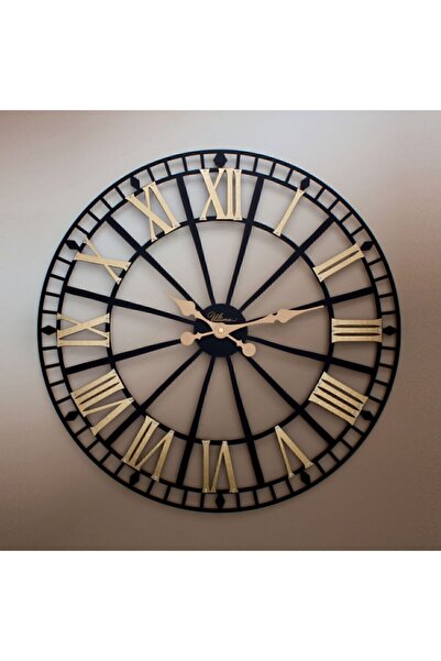 Regal Ultima Ferforje Küçük Boy Siyah  Duvar Saati Iskelet 2685 Bg