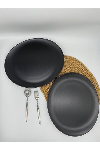 Keramika Black Steak Plate