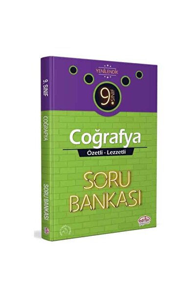 Editör Yayınevi 9. Sınıf Vip Coğrafya Özetli Lezzetli Soru Bankası