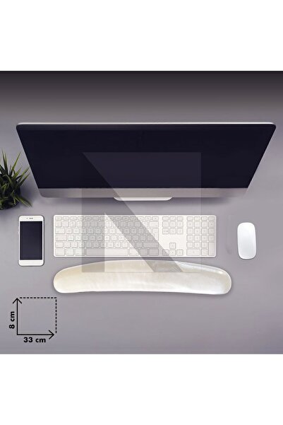 Active Team MP04 - Jel Klavye Bilek Destek Pedi | Yumuşak, Ergonomik, Klavye Önü El Bileği Dinlendirme Pedi