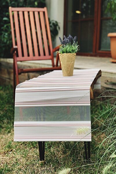 Arma House Copper Glitter Modern Laser Cut Runner