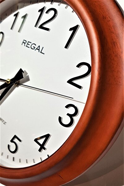 Regal Masif Ahşap 0915 Aw 3d Kadran Klasik Duvar Saati 33 Cm