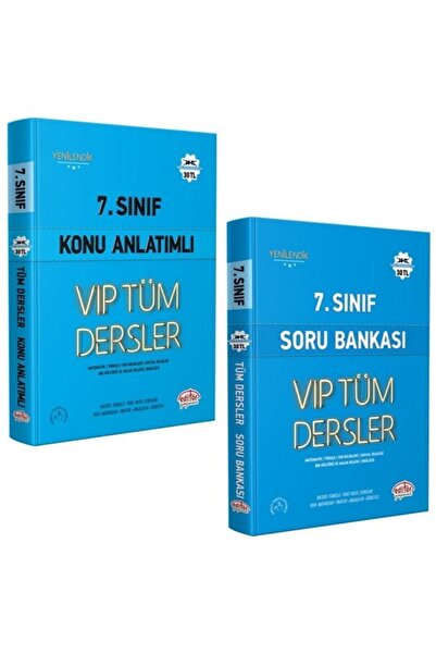Editör Yayınevi 7. Sınıf Tüm Dersler Mavi Konu Anlatımlı Ve Soru Bankası 2 Li...