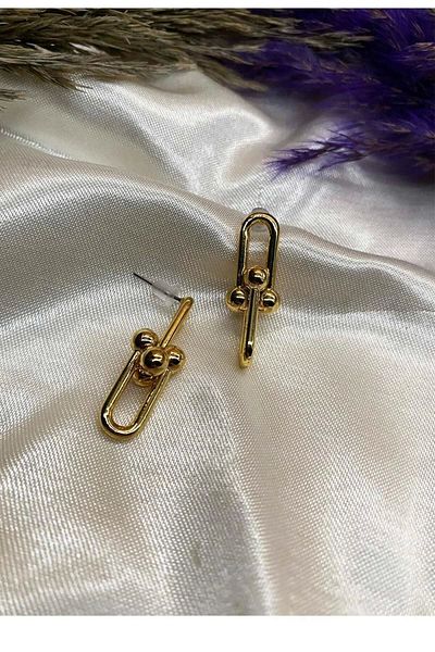 Eylülün Takısı Gold Color Tiffany Earrings