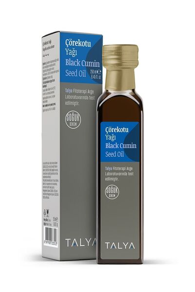 Talya Çörekotu Yağı, Soğuk Sıkım, %100 Saf Ve Doğal, 250 ml