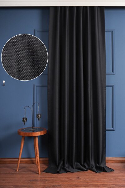 BİDESİNG Siyah Keten Işık Geçirmez Blackout Karartma Güneşlik