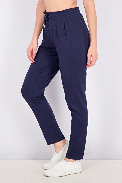 Tchibo Women Stretchable Jogger Pants, Navy Blue