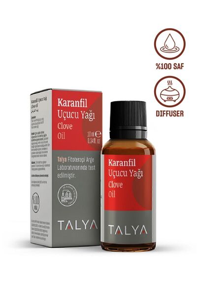 Talya Karanfil Uçucu Yağı, (Clove Essential Oil), %100 Saf ve Doğal, Bitkisel...