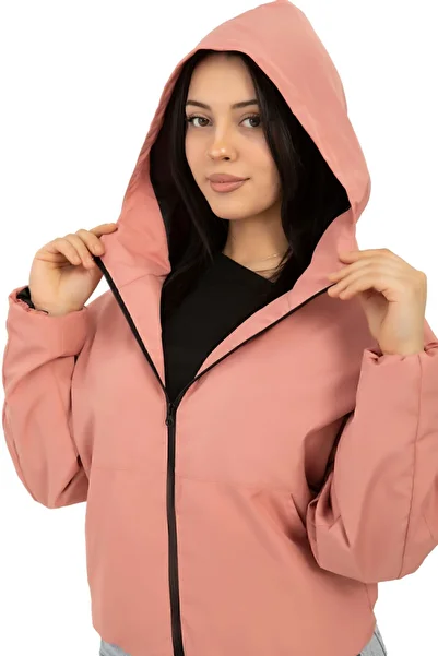 Royalside Women's Oversize Powder Hooded, Water and Windproof, Raincoat with Pockets
