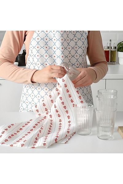 IKEA Inamarıa White-Red Drying Cloth