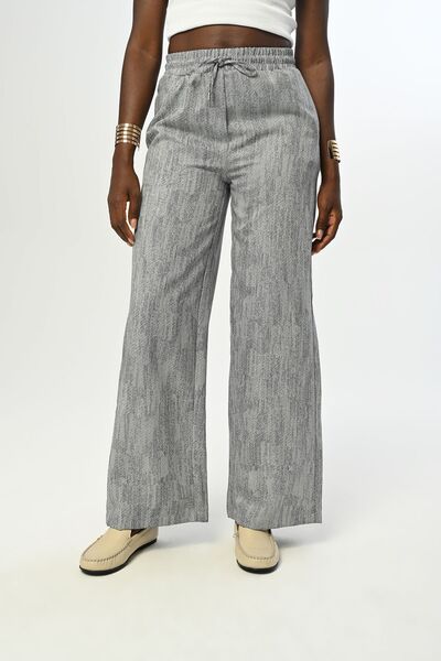 Orfeo Negro Сині жіночі штани - на резинці, широкі штанини