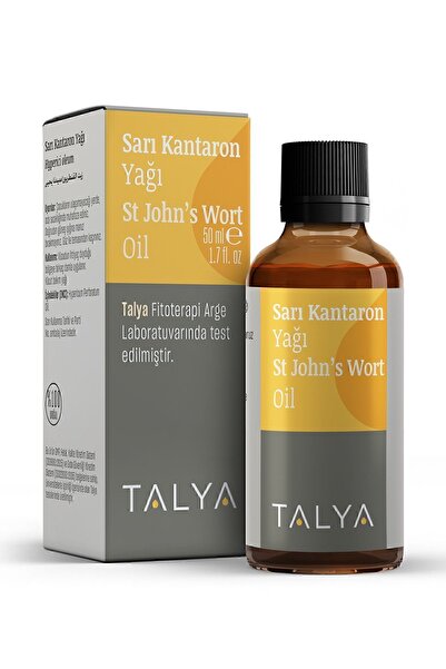 Talya Sarı Kantaron Yağı, Soğuk Sıkım, %100 Saf Ve Doğal, 50 ml
