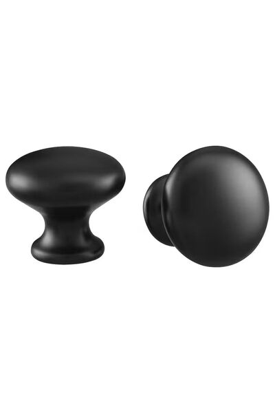 IKEA Eneryda 27 mm 2 bucăți mâner negru pentru dulap, mâner pentru ușă sertar...