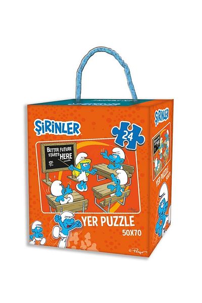 ŞİRİNLER 24 Piece Smurfs Giant Floor Puzzle