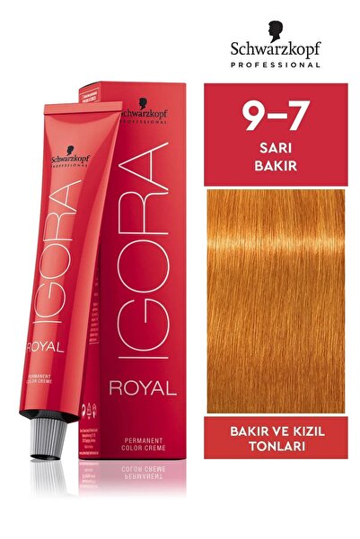 Igora Schwarzkopf Igora Royal 9-7 Sarı Bakır Saç Boyası 60ml