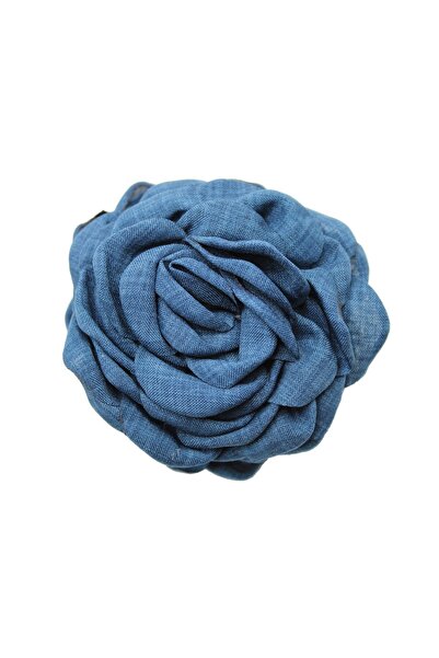 Roberta Lorenz Cataramă cu aspect de blugi de înaltă calitate, albastru bleumarin, cataramă cu trandafir / cataramă cu flori