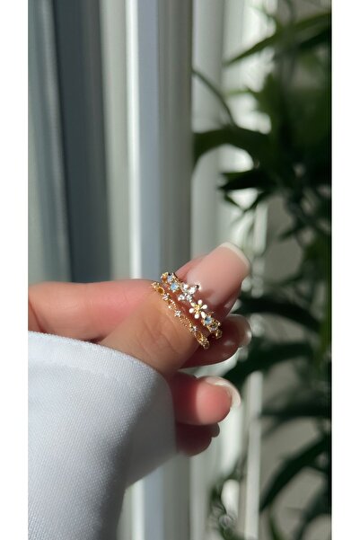 Markiv store Çiçekli Sarmal Yüzük