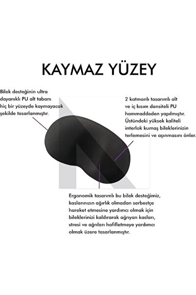 ACTIVE TEAM MP03 - Memory Mouse Ve Klavye Bilek Destek Pedi | Yumuşak, Ergonomik, El Bileği Dinlendirme Ped Set