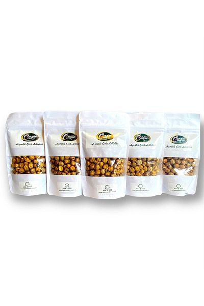 ÖZGÜN ZEYTİN & ZEYTİNYAĞI Famous Ayvalık Crete Chickpea-astragala (Roasted in Hot Sand) (130 Gr X 5 Pack)
