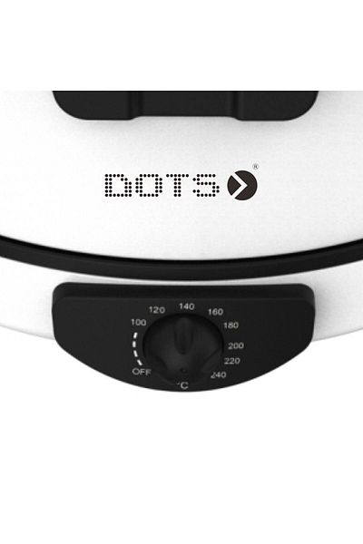 DOTS Arabic Bread Maker, Size 40 Cm - 2200 Watt - White
