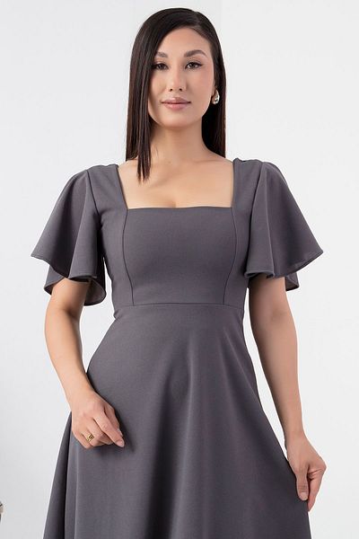 PULLIMM Rochie cu volan cu guler pătrat - 932-2959