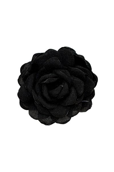 Roberta Lorenz High Quality Black Rose Peg / Floral Buckle