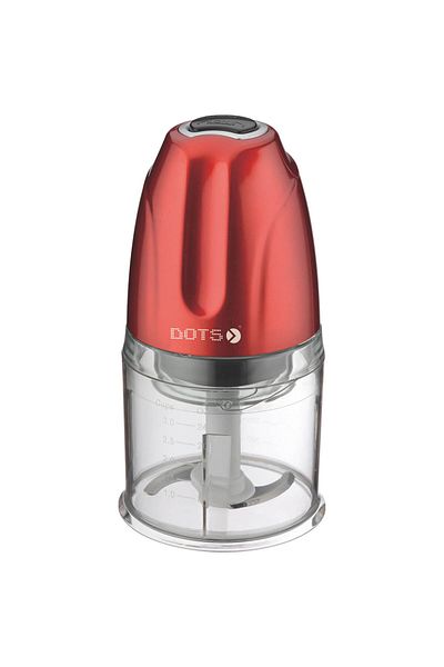 DOTS Double Blades Electric Chopper 0.5 Liter - 300 Watt - Red