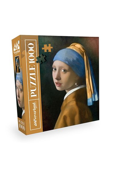 Neverland 1000 Piece Puzzle - Girl Model with Pearl Earring and Pearl Earring
