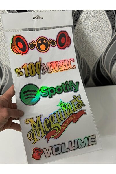 Hologram Kart HOLOGRAMLI ETİET ARABA ARKA CAM YAZILARI HOLOGRAMLI YENİ