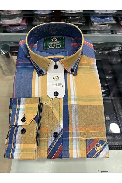 ENRICO MASAROTTI قميص قطن 100% سوبر ديل