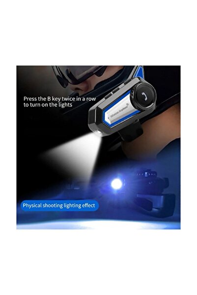 Vothoon Bt31 Kask Kulaklık Bluetooth 5.0 Motosiklet Interkom Su Geçirmez Kablosuz Kulaklık