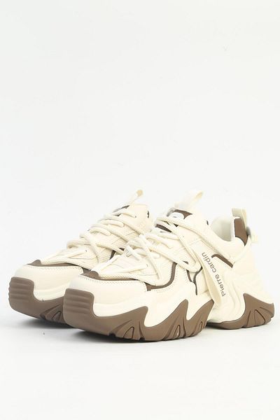 Pierre Cardin Beige Women's Sneakers - Imported Pci-11131