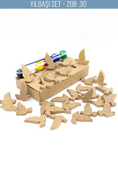 na neşeli ahşap Yılbaşı süsü çocuk okul öncesi etkinlik Yılbaşı ağacı dekoru ...