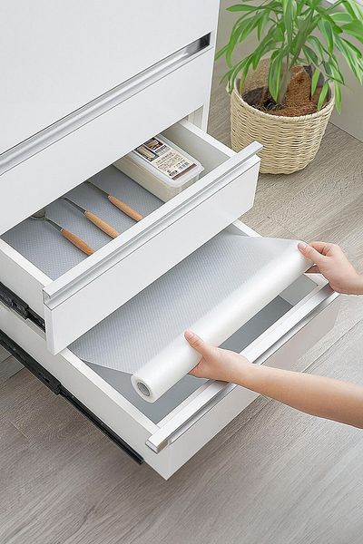 COZY SENSE Transparent Non-Slip Cabinet Drawer Shelf Cover Anti-Slip 45 Cm X 10 Mt Refrigerator Mufak Cabinet