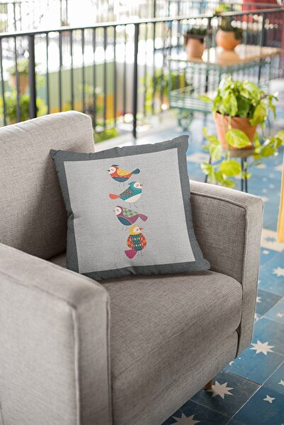 Viva Home 43x43cm Premium Ταϊλανδέζικο υφαντό ύφασμα με πούπουλα διπλής όψης ...