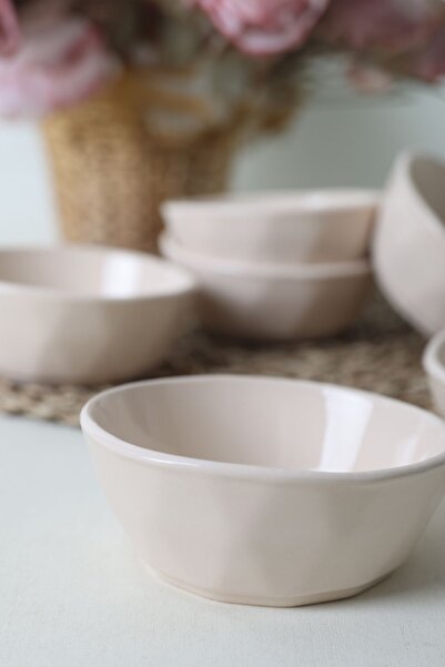 Keramika Μπολ Σνακ Κρέμα Κρυστάλλου 12 εκ. - 6 Τεμάχια 030