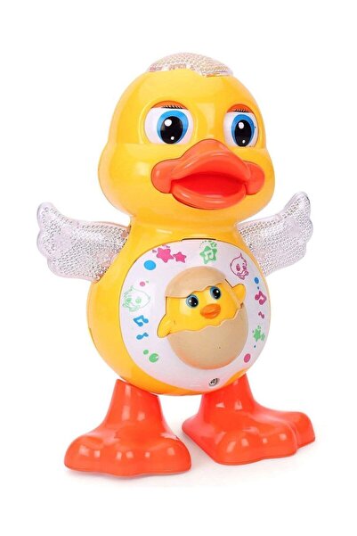 CAN OYUNCAK Pilli Işıklı Dansçı Ördek Sarı