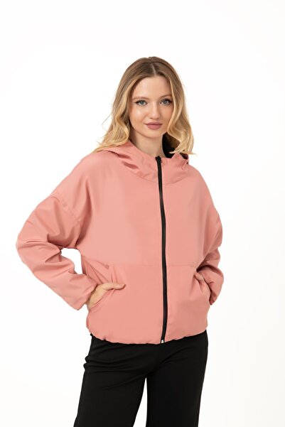 Montstop Γυναικεία κουκούλα σε σκόνη Oversize - Αδιάβροχο αδιάβροχο με επένδυση τσέπης