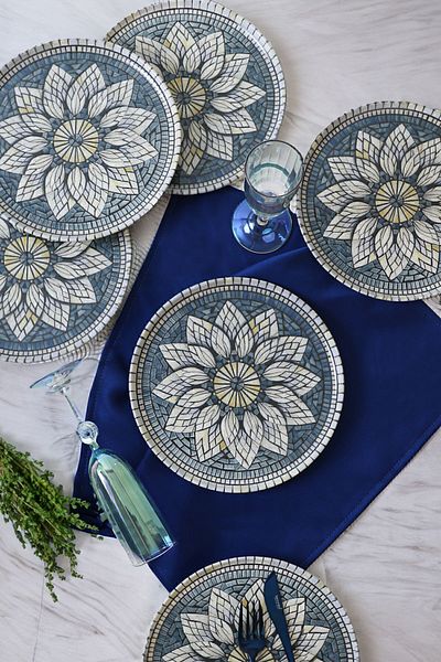 Keramika Mosaic Marvels 22cm Cake Plate - 6 Pieces 21619