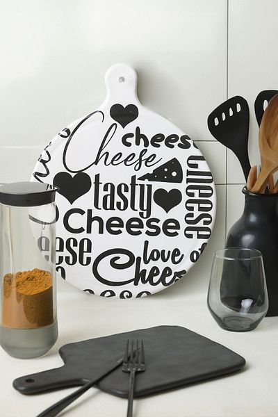 Keramika Cheese Tasty Cheese Presentation Plate - 26 Cm 22095