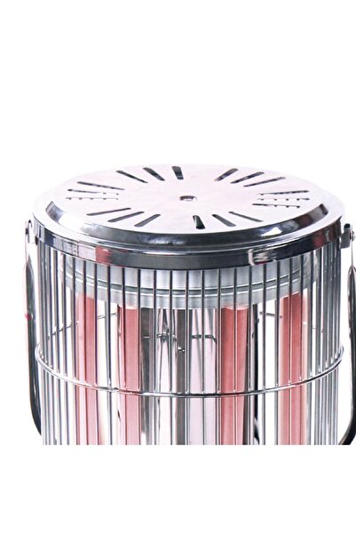 DOTS Electric Heater with 6 Heating Elements and 3 Heat Settings - 2000 Watt - Red & Black