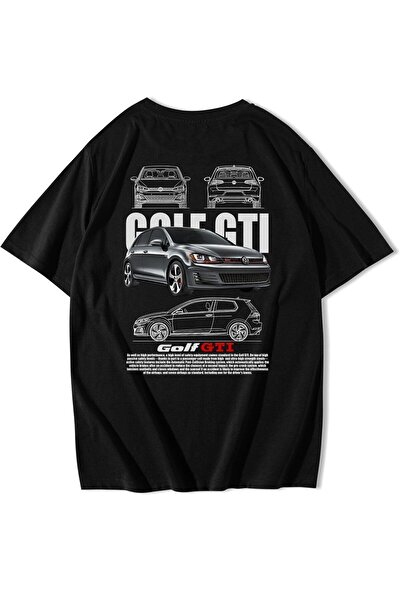 BRZ COLLECTION Tricou unisex supradimensionat Volkswagen Golf GTI - proprietar de stil