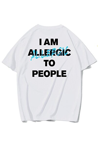 BRZ COLLECTION I Am Allergic To People Tricou supradimensionat unisex