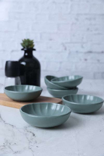 Keramika Μπολ Σνακ Sirius Matte Green - 12 cm, 6 τεμάχια, 322